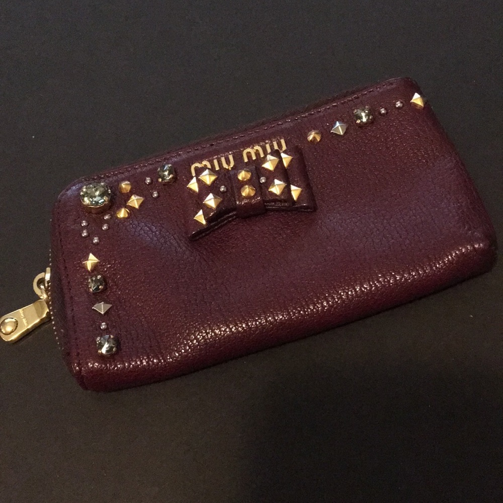 SOLD❤️Soft Leather Miu Miu - Picture 1 of 7